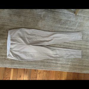 Faux Leather Pants - White - Medium